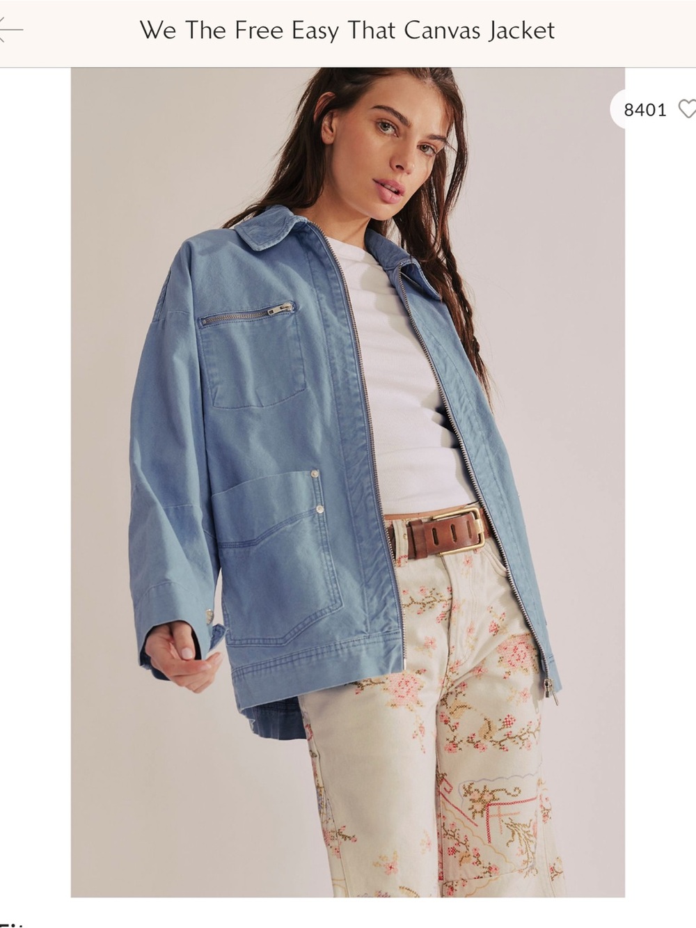 We The Free easy that canvas  jacket